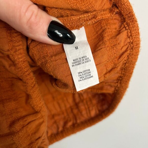 Aerie Burnt Orange Spaghetti Strap Sleeveless Crop Top Women’s Size Medium - Picture 3 of 5